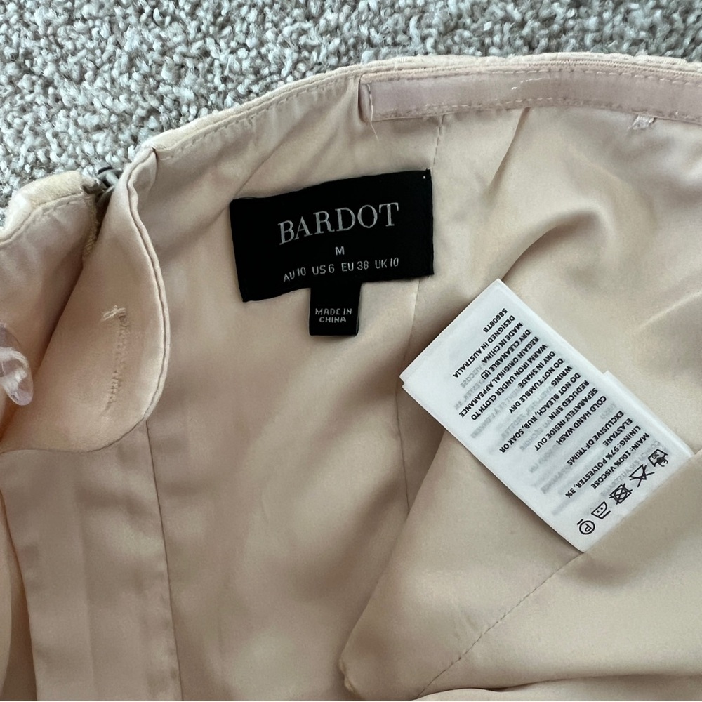 Bardot Cream Ivory Bustier Top Size Medium - Picture 6 of 9